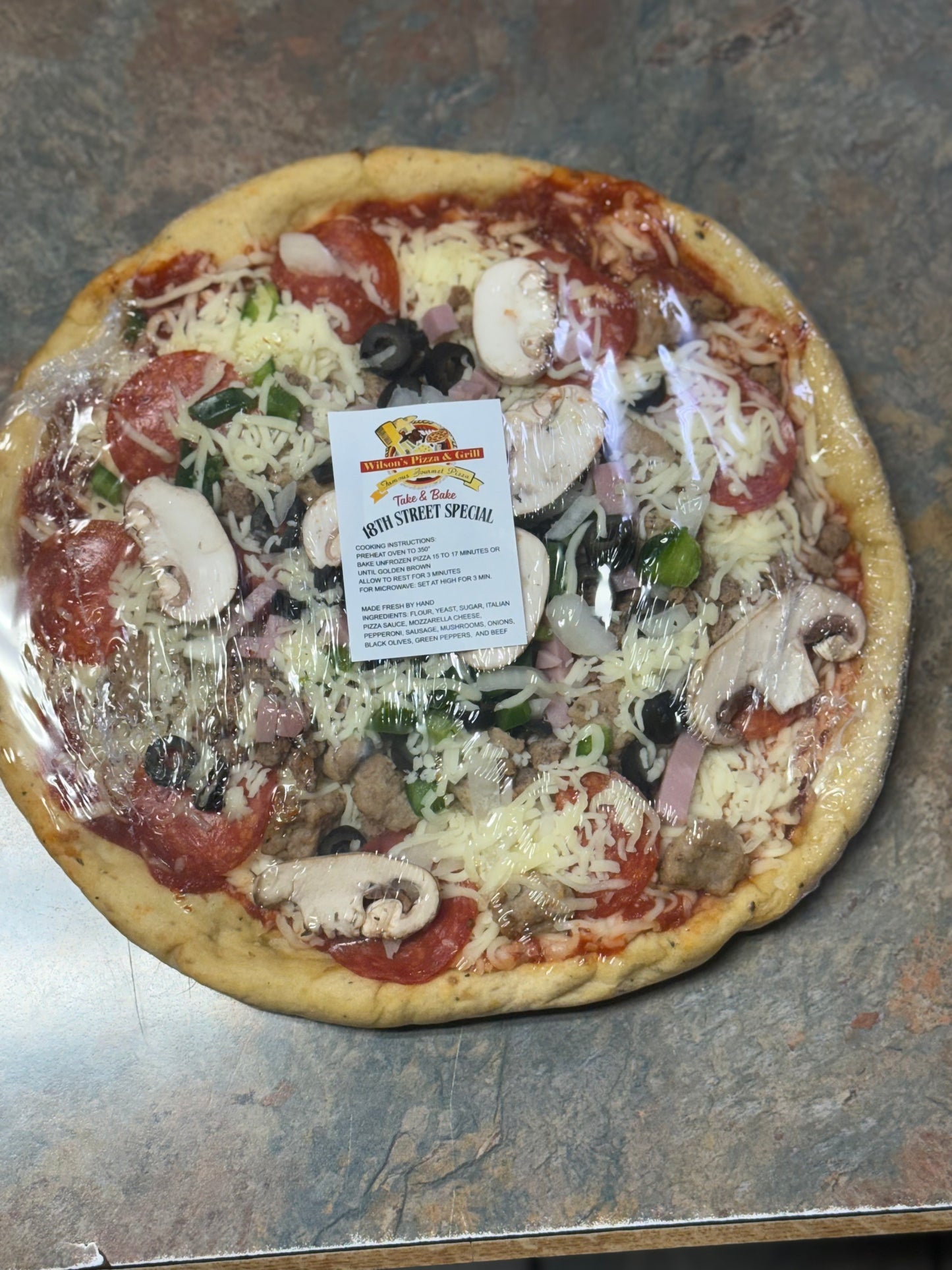 Wilson's 18th Street Special - Take & bake