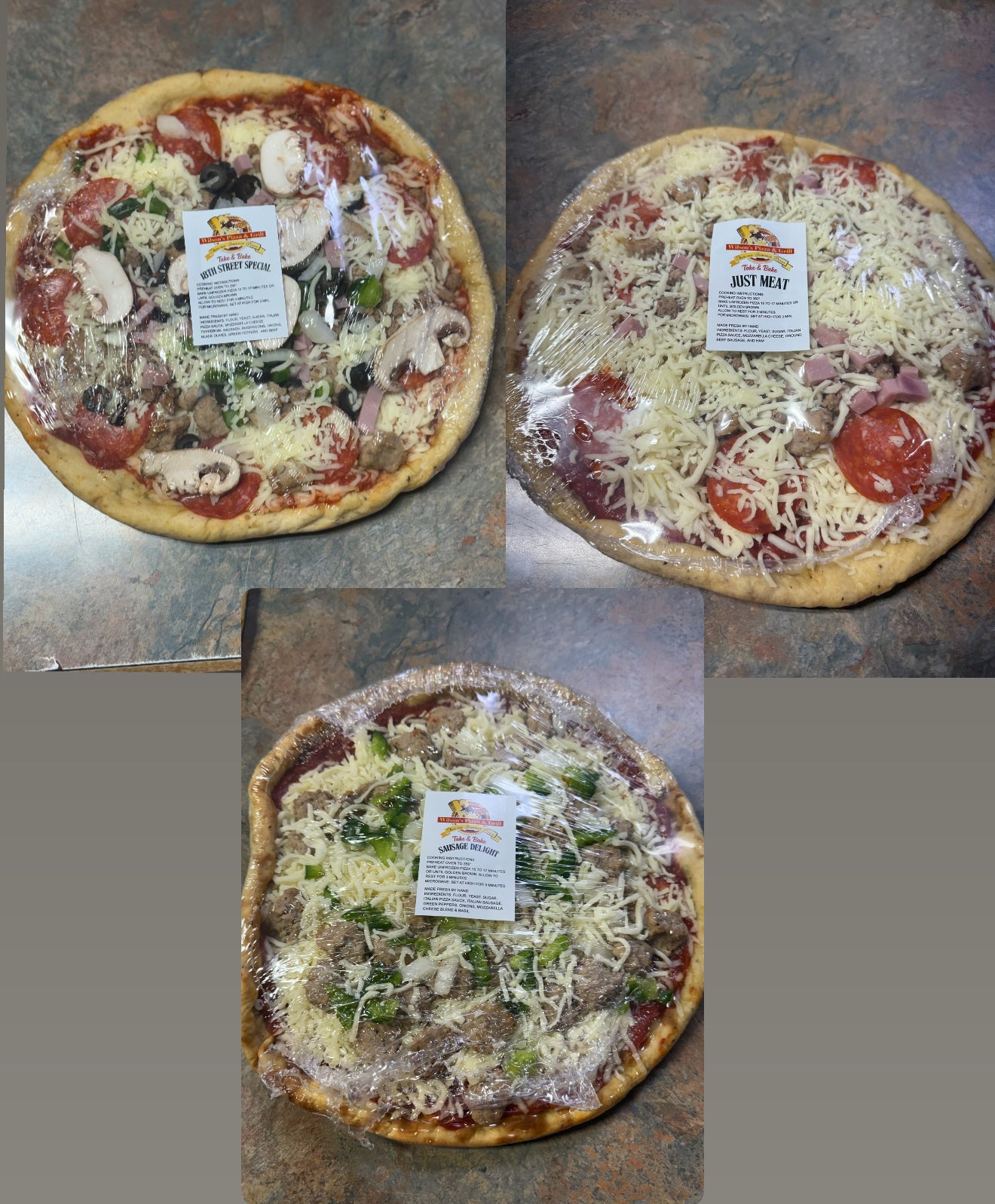 Wilson’s Triple Delight - Take & Bake Variety Pack