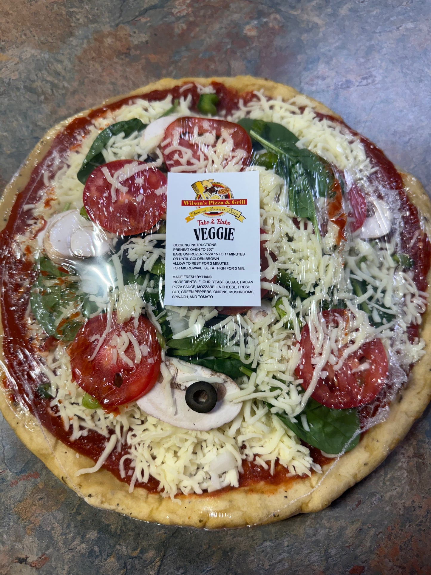 Wilson's Veggie - Take & bake