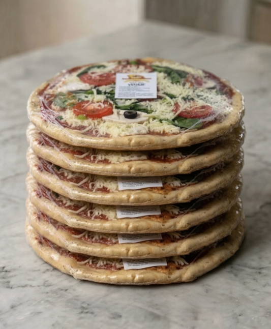 5-Pack Veggie Pizzas – Five Veggie Fresh Pack