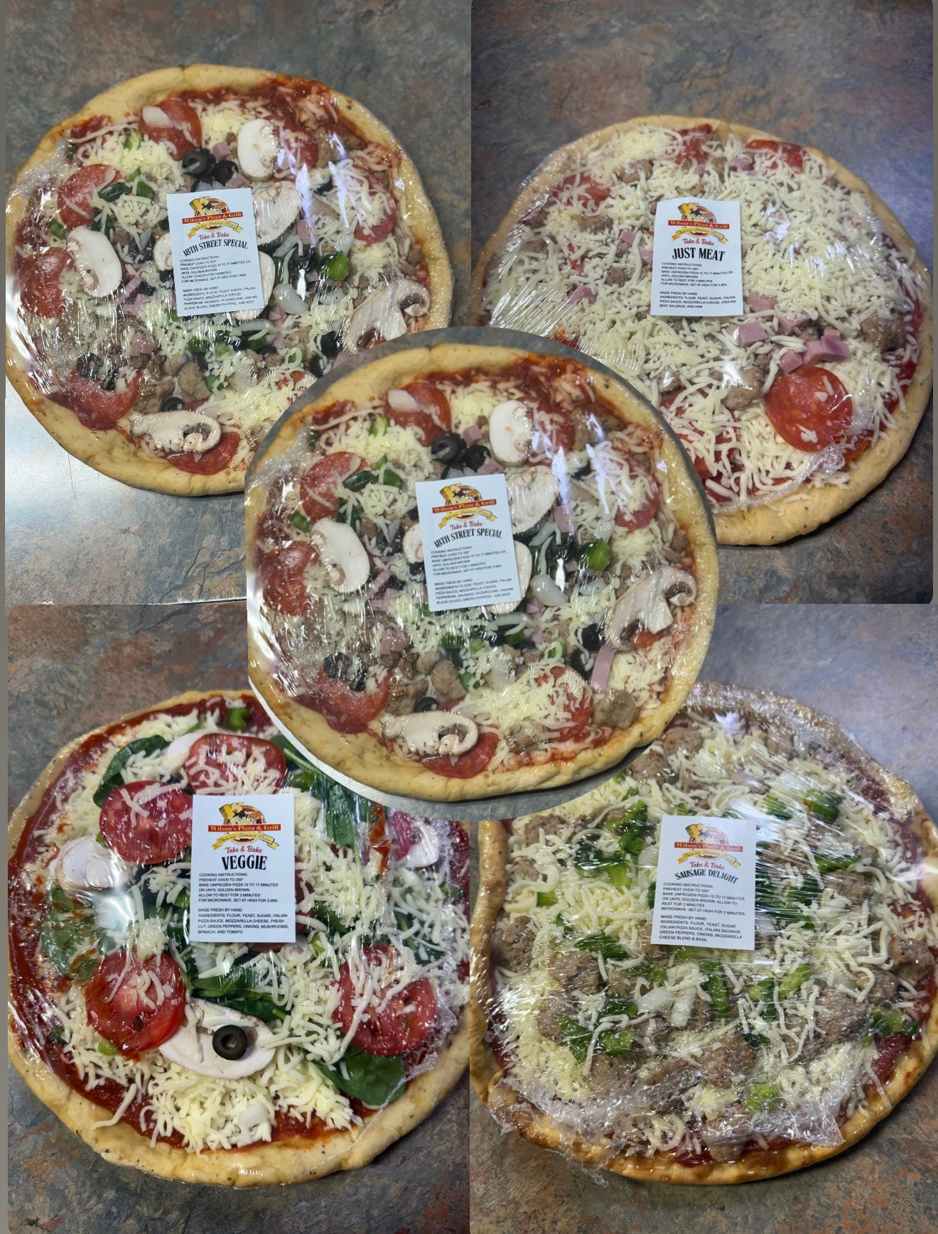Wilson's Ultimate 5-Pack Pizza Deal - (Medium Size)